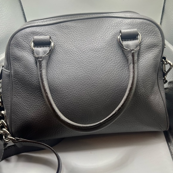 Michael Kors Knox - Black Pebbled Leather Satchel Shoulder Bag - Picture 5 of 13